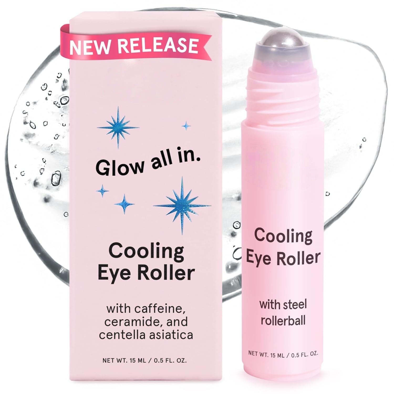Caffeine Eye Serum - 쿨링 메탈 롤러볼이 있는 아이 세럼