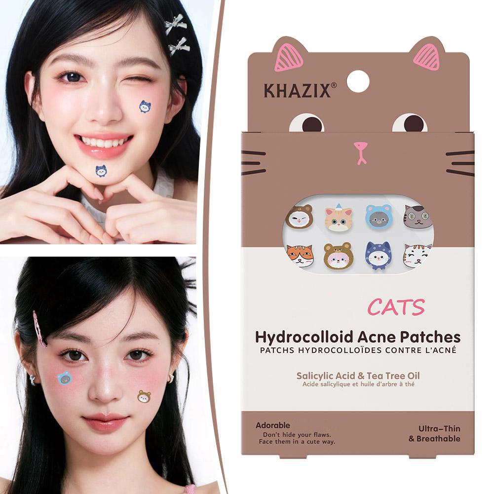Skincare Moisturizer - 100/200/300PCS 귀여운 고양이 모양의 여드름 패치