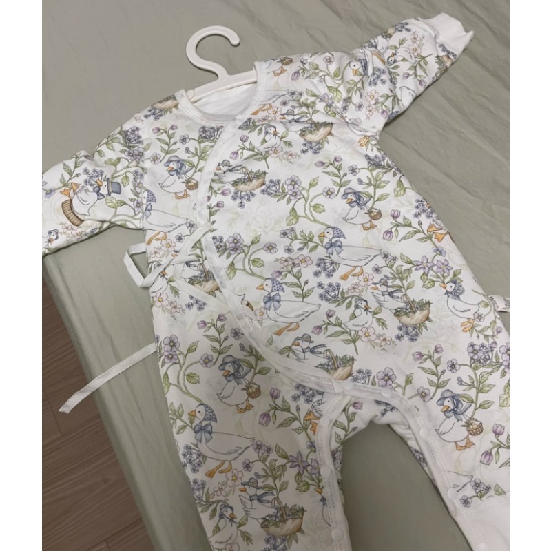 Skincare Newborn - 프리미엄 코튼 아기 롬퍼스 엔벨로프 넥