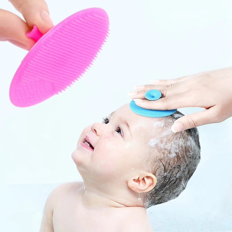 Skincare Newborn - 아기를위한 1pc 부드러운 실리콘 목욕 브러시