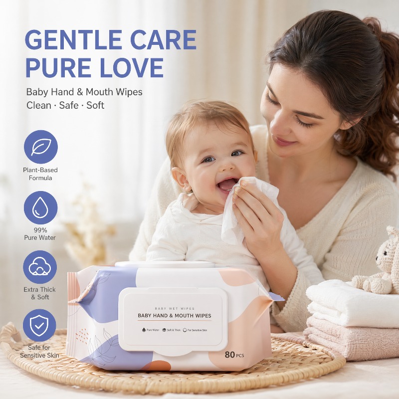 부드러운 무봉제 저자극 아기 물티슈 신생아 유아 손 입 - Skincare Newborn 리뷰 및 가격