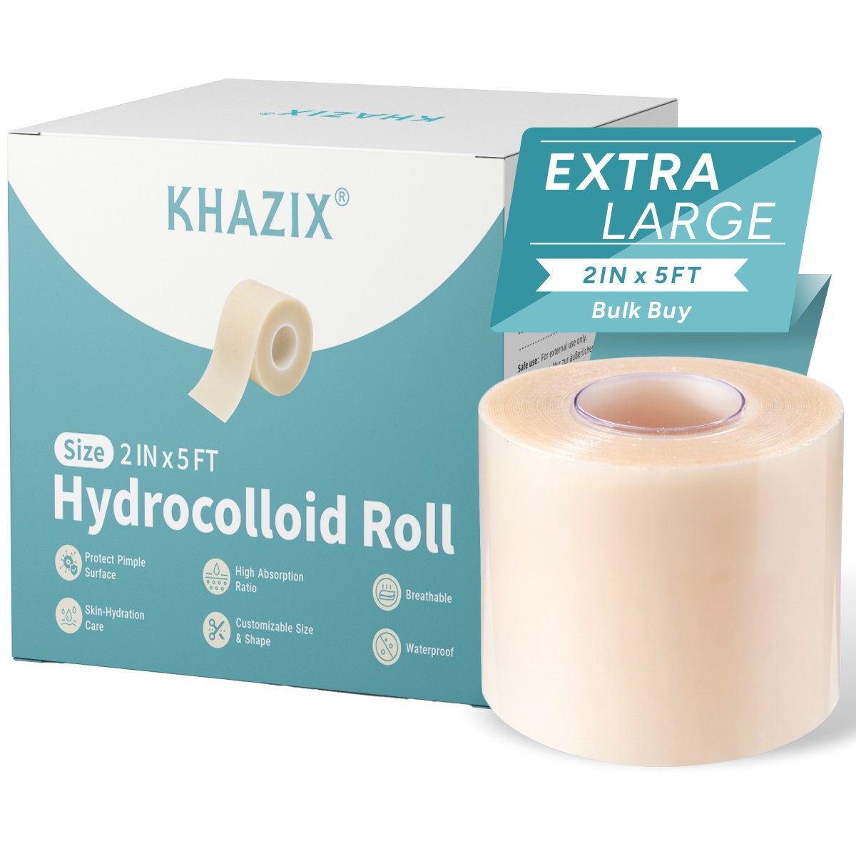 카즈익스 하이드로콜로이드 붕대 롤 2인치 x 5피트 맞 - Skincare Moisturizer 리뷰 및 가격