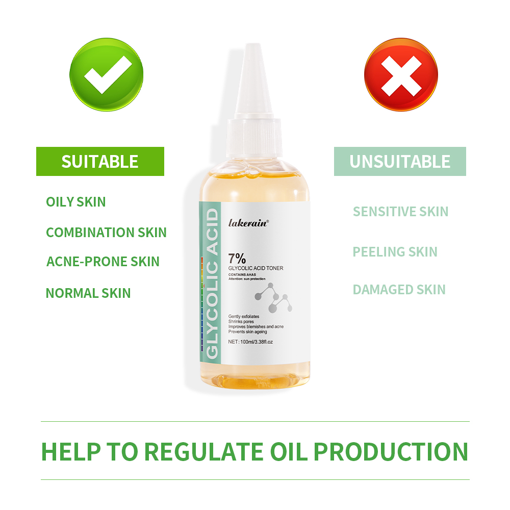 글리콜산 7% 토닝 솔루션, 일반 여드름 제거제, 리프 - Lactic Acid Toner 리뷰 및 가격