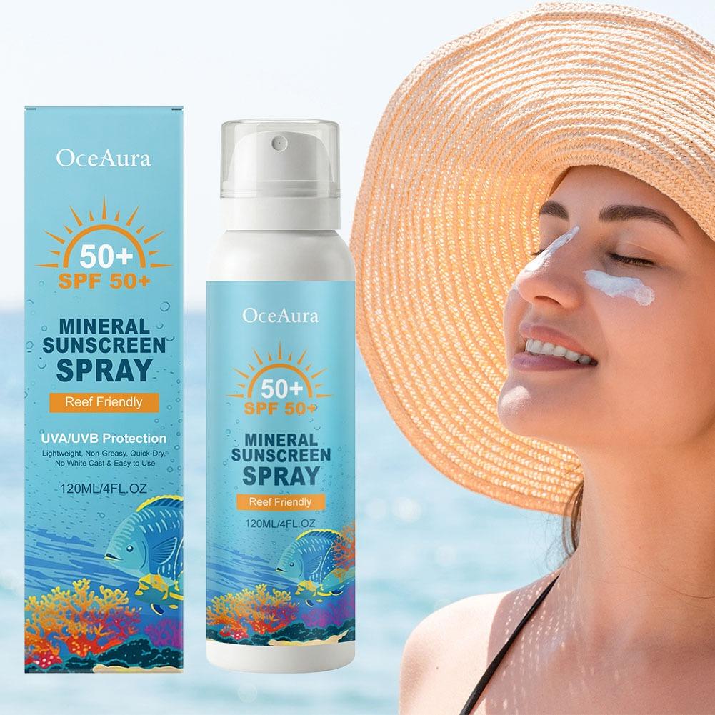 리프 세이프 미네랄 선스크린 스프레이 SPF50 가벼운 - Face Mist Mineral 리뷰 및 가격
